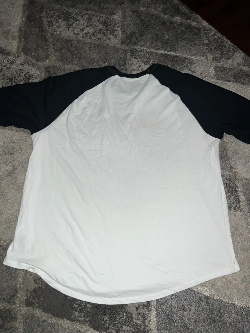 Nike Men’s White and Black Raglan Logo Shirt size XXL - Picture 8 of 10